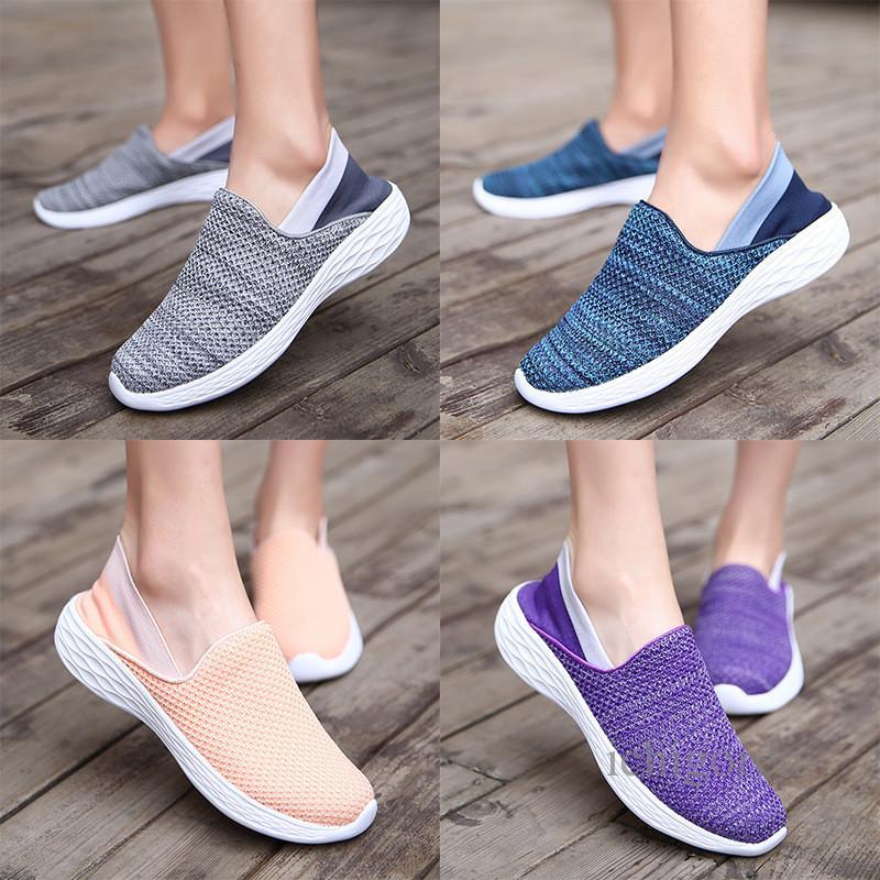 Slip-on sneakers for women and men, suitable for nurses, 2-way use, walking shoes, casual shoes, sports shoes, deck shoes, athletic shoes, lightweight, breathable.