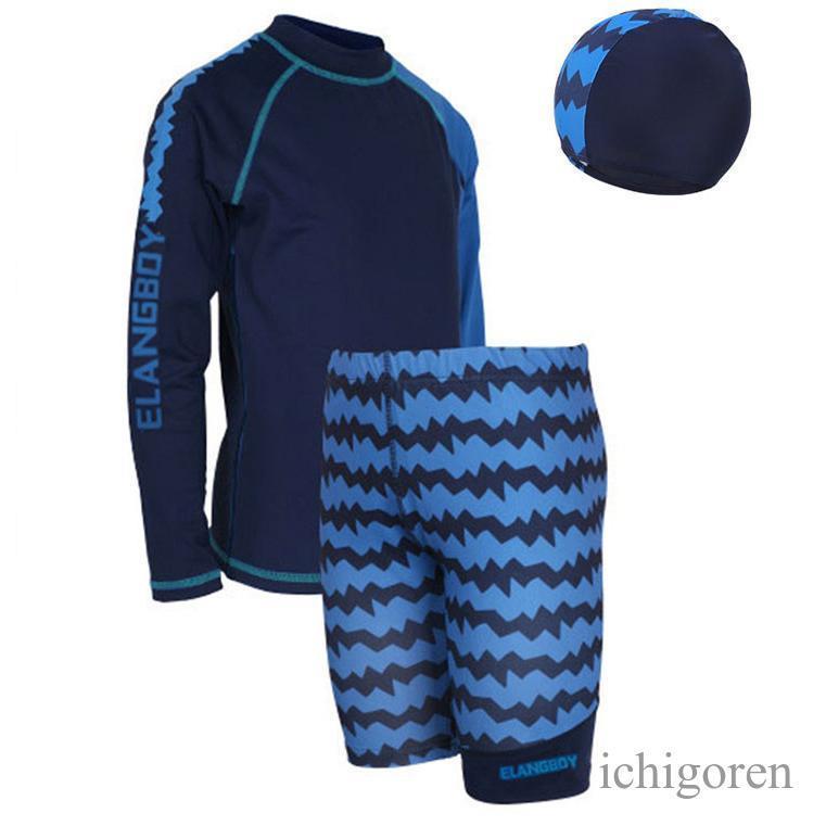 キッズ 水着 男の子 3点セット 子供用水着 おしゃれ かっこいい 半袖ラッシュガード ハーフパンツ キャップ付き トータルコーデ 海 プール 夏 ビーチ