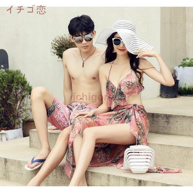 2022 수영복 쌍 페어룩 여성 남성용 비치 팬츠 해외 후빤쯔 커플 남성 수영복 탄키니 미즈기 신혼 여행 남녀 허넨 수영복