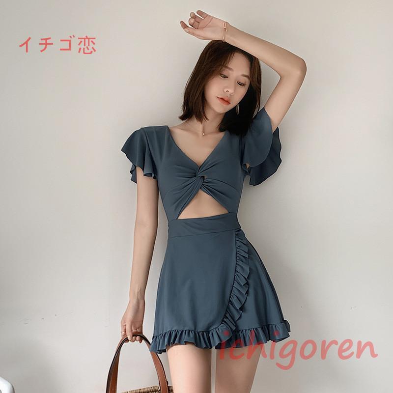 水着 レディース ワンピース水着 サロペット ワンピース型 夏 おしゃれ 小胸 ママ水着 バンドゥ 大きいサイズ 体型カバー キレイめ 20代 30代 40代 50代