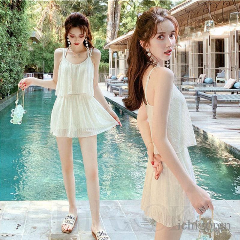 水着 レディース ビキニ 体型カバー ワンピース水着 スイムウェア レース ビーチウェア 露出控えめ お洒落 着痩せ 海水浴 温泉