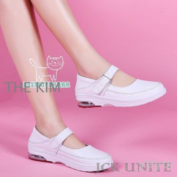 ナースシューズ 白2way履き方 厚底 看護師 ナースサンダル エアクッション付き 安全靴 介護士 通気性 柔軟性 本革 通気 お母さん 婦人靴 疲れにくい