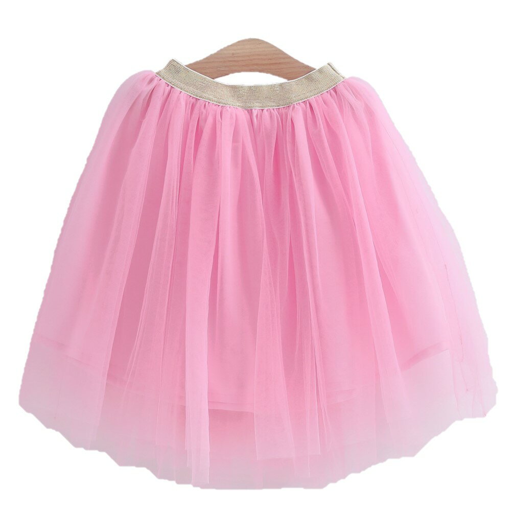 楽天市場】チュールスカート（カラーピンク）（キッズファッション