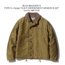 BUZZ RICKSON 039 S バズリクソンズ TYPE N-1 NAVY DEPARTMENT DEMOTEX-ED N-1ジャケット 1945カーキモデル BR15345