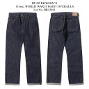 BUZZ RICKSON 039 S バズリクソンズ 13.6oz. WORLD WAR II WAIST OVERALLS ウエストオーバーオールズ リジッド420N ワンウォッシュ421A セルビッチデニム 大戦モデル BR43041