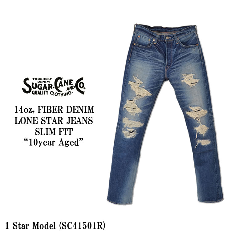 ֡ڤʪޥ饽ָꡪ2000߰ݥоݡSUGAR CANE 奬 LONE STAR JEANS SLIM FIT 󥹥   եå 14ozХǥ˥ Υ󥿡ץ饤פ򸫤