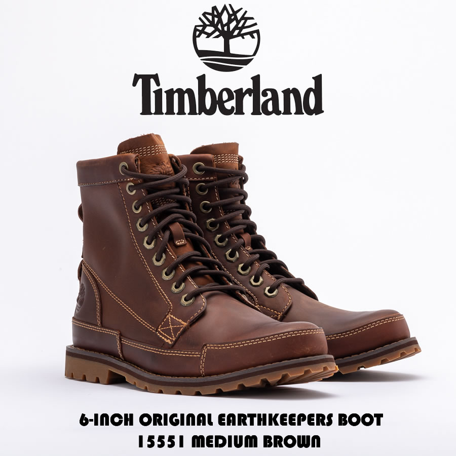 ティンバーランド Timberland ティンバーランド MENS EARTHKEEPERS ORIGINAL 6inch BOOTS MEDIUM BROWN 6インチ オリジナルアースキーパーズ フラッグシップモデル 15551