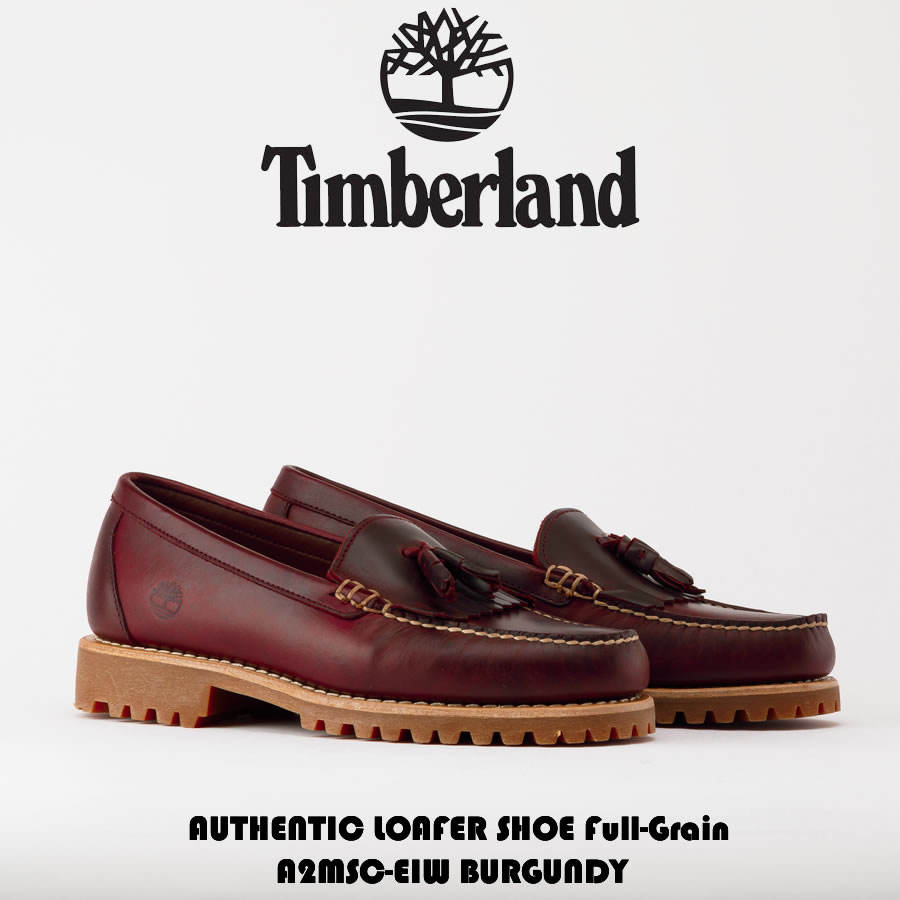 【楽天スーパーSALE期間限定全品ポイント10倍！】Timberland ティンバーランド AUTHENTIC LOAFER SHOE Burgundy Full-Grain オーセンティックローファー バーガンディー A2MSC-EIW