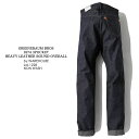 ウエアハウス ジーンズ メンズ GREENEBAUM BROS グリーンバウムブラザーズ BY WAREHOUSE 1228 1874 3POCKET HEAVY LEATHER BOUND OVERALL デニム ジーンズ ジーパン パンツ ストレート NON-WASH RIGID