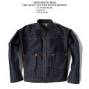 【期間限定5％OFFクーポン対象！】GREENEBAUM BROS グリーンバウムブラザーズ BY WAREHOUSE 2214 1880 HEAVY LEATHER BOUND BROWSE デニムブラウス NON-WASH RIGID