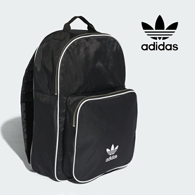 adidas(アディダス) CL adicolor CLASSIC BACKPACK CW0637 ブラック 黒 バックパック リュック レディース メンズ 通勤 通学 カジュアル スポーツ アウトドア 旅行 かばん 鞄 カバン バッグ バック A4サイズ対応 B4サイズ対応