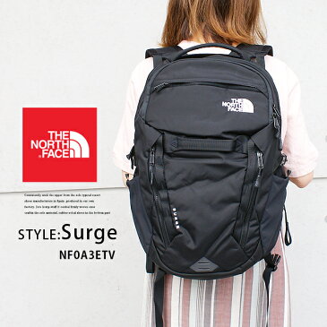 2019SSモデル◆【THE NORTH FACE】ノースフェイス#Surge サージュ NF0A3ETVアウトドア　リュック　バックパック　レディースメンズ　バッグ　大容量　31l ブラック　黒