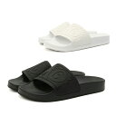 MM6 エムエムシックス メゾンマルジェラ MaisonMargiela S59WX0060 P3996 T1003 T8013 スリッパ シャワーサンダル ビーチサンダル ラバーサンダル フラットサンダル BLACK WHITE ブラック ホワイト ロゴ