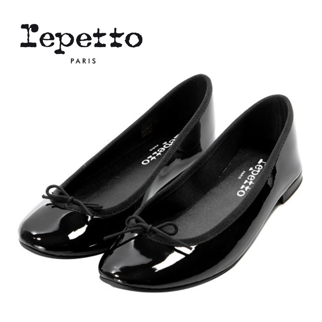 REPETTO レペット V1790VLUX 410 NOIR バレリーナシューズ バレエシューズ ラウンドトゥ フラットシューズ パンプス BLACK 靴 レディースのサムネイル