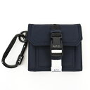 A.P.C. APC アーペーセー H63574 PAAFH IAK/NAVY メンズ 二つ折り財布 小銭入れ付き カラビナ付き ロゴ