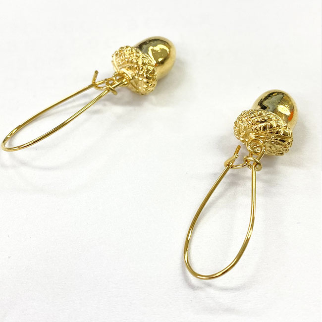 J&M DAVIDSON ジェイアンドエム デヴィッドソン JADE0XX TABR ピアス Acorn Drop Earring GOLD ロゴBOX入り ギフト プレゼント どんぐり アクセサリー 3