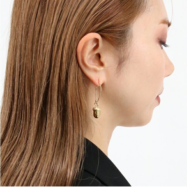 J&M DAVIDSON ジェイアンドエム デヴィッドソン JADE0XX TABR ピアス Acorn Drop Earring GOLD ロゴBOX入り ギフト プレゼント どんぐり アクセサリー 2