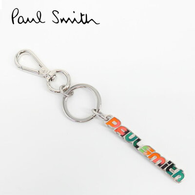 【Paul Smith】ポールスミス M1A KEYR GNLOGO 96 MULTI キーホルダー キーリング マルチカラー ロゴ シルバー KEYR/GNLOGO 96 ギフト プレゼント