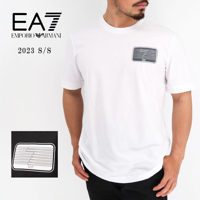 エンポリオ・アルマーニ EMPORIO ARMANI EA7 エンポリオ アルマーニ イーエーセブン 3RPT51 PJ02Z 半袖Tシャツ メンズ レディース ユニセックス 男女兼用 コットン カットソー 半袖 クルーネック ロゴT シンプル