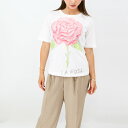 MARNI マルニ THJE0220P6 USC62 LRW01 レディースクルーネックTシャツ ロゴT WHITE ホワイト カットソー バックプリント 半袖 コットン プリントT リボン 3