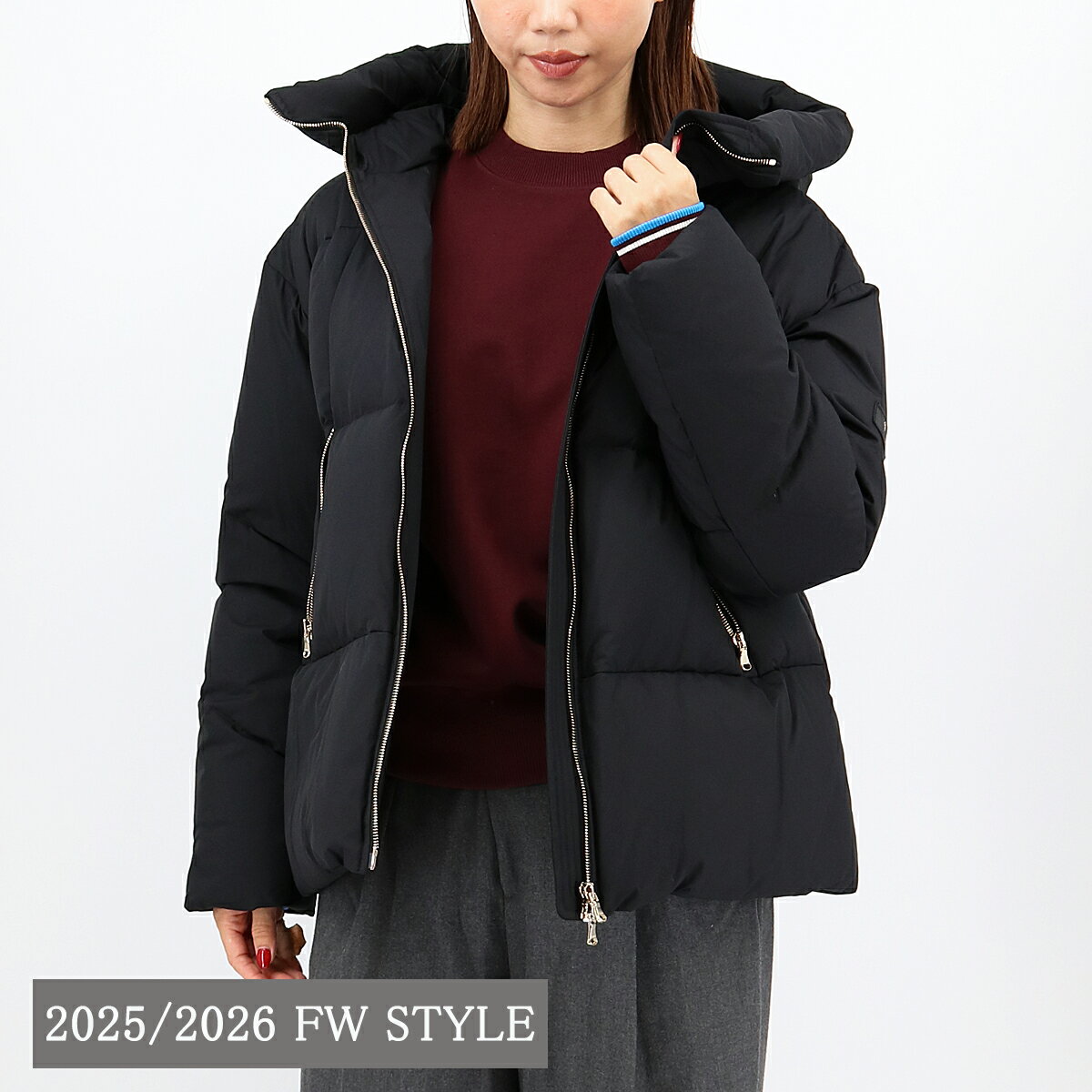 ■TATRAS タトラス GIGI ジジ ダウンジャケット LJXA0013013588 Aライン フードあり コート レディース アウター ナイロン ロゴ ブランドのサムネイル