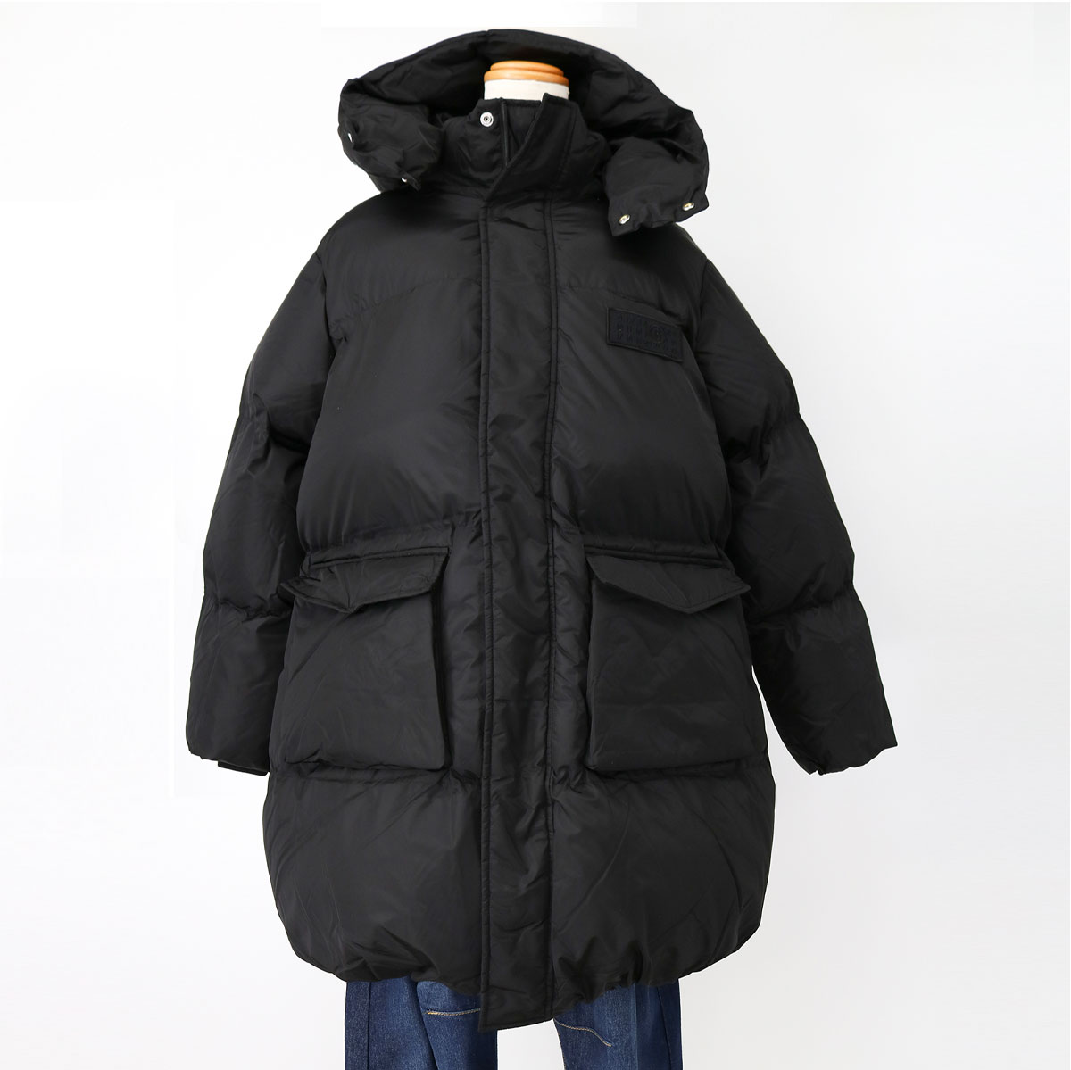 ■MM6 Maison Margiela KIDS エムエムシックス メゾンマルジェラ キッズ 大人もOK M60824 MM001 ロング中綿コート ジャケット アウター フード付き ブランドのサムネイル