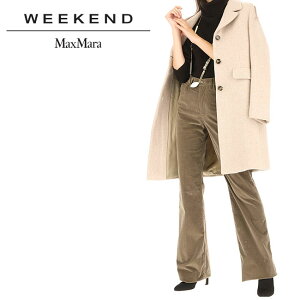 【MAX MARA】マックスマーラ マックスマラ 50161003 PECE Weekend ウィークエンド コート クリームカラー ウール シングル ブレスト チェスター ミディアム レディース シンプル 無地 通勤