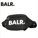 【BALR.】ボーラー B10030 U-Series Waist Pack Black ロゴボディバッグ ウエストバッグ ウエストポーチ ナイロン ユニセックス