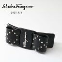 【Salvatore Ferragamo】サルヴァトーレ フェラガモ 755945 340213 ヴァラ・リボンバレッタ ヘアアクセ 髪留め リボン ブラック クリスタル レディース プレゼント ギフト 送料無料