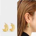 J&M DAVIDSON ジェイアンドエム デヴィッドソン Fossil Earring JFSE0XX TABR 150G/GOLD ピアス ロゴBOX入り ギフト プレゼント アクセサリー