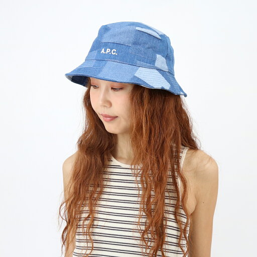 A.P.C. APC アーペーセーM24096 COGWH IAL/INDIGO DELAVE BOB MARK ストーンウォッシュインディゴ バケットハット デニム メンズ レディース ユニセックス 帽子 紫外線防止 apcgoods ブランド A.P.C. APC アーペーセーM24096 COGWH IAL/INDIGO DELAVE BOB MARK ストーンウォッシュインディゴ バケットハット デニム メンズ レディース ユニセックス 帽子 紫外線防止 apcgoods ブランド