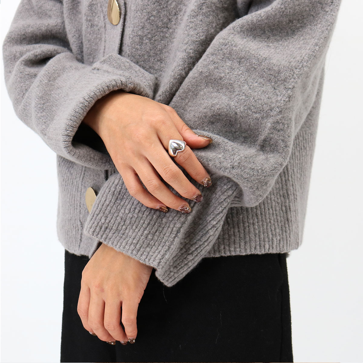 ■ANNIKA INEZ アニカイネズ Heart Ring ハートモチーフリング 指輪 シルバー プレゼント ギフト アクセサリー ブランド