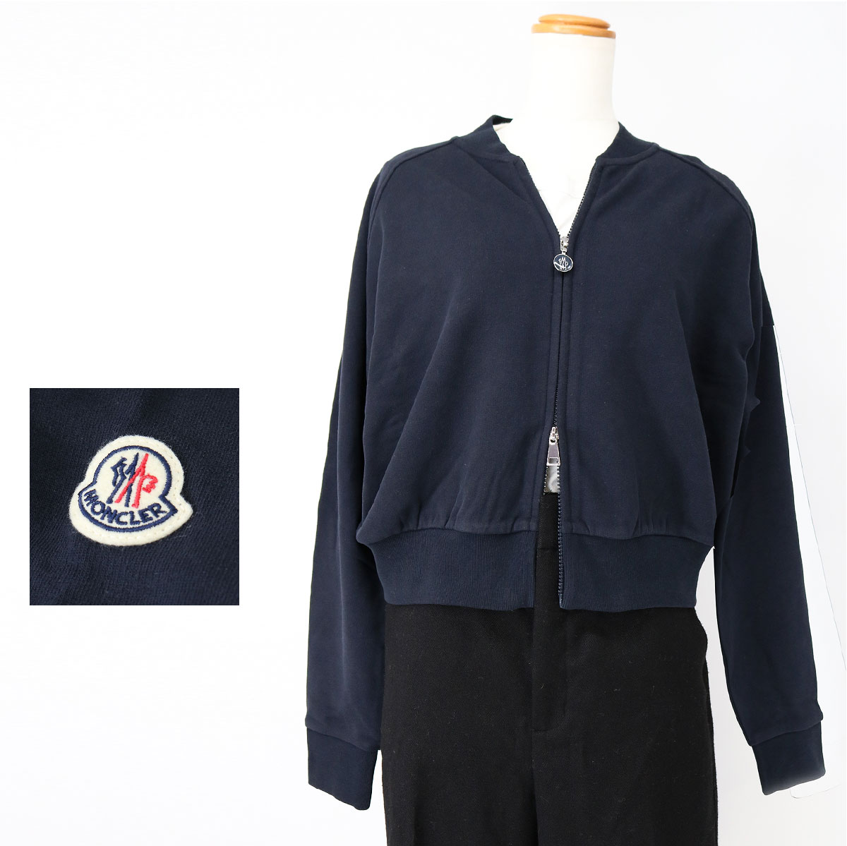 MONCLER 󥯥졼 8G00017 89AHE åץåץå ȥ졼ʡ ֥륾 㥱å ѥå Ĺµ ǥ 硼Ⱦ桡...