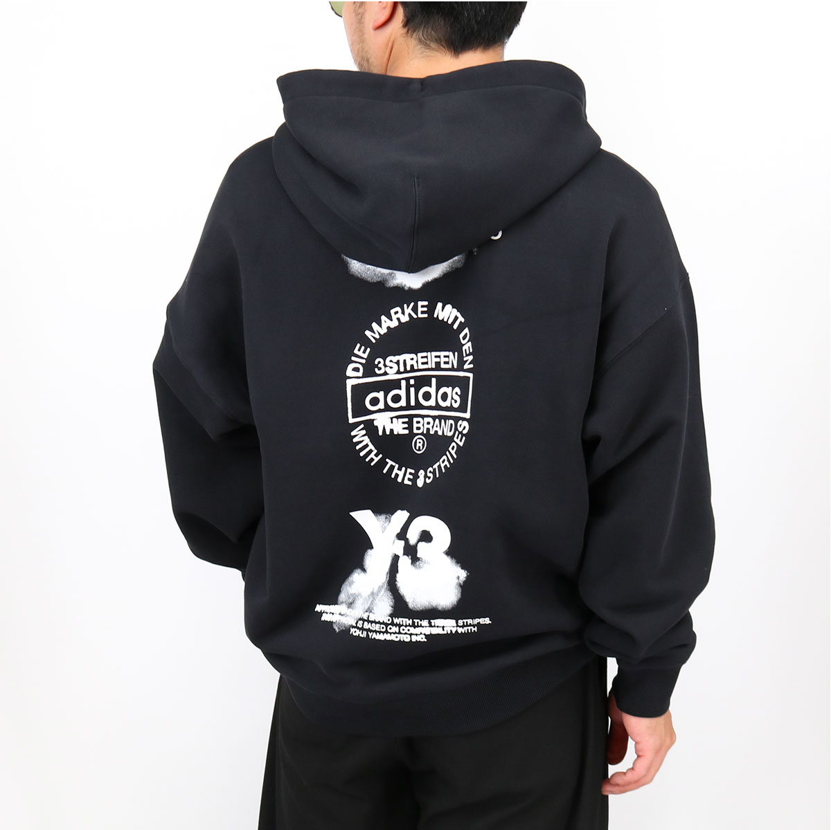 ■Y-3 ワイースリー GRAPHIC HOODIE JX4748 バックプリント グラフィック フーディー 長袖 LS パーカー メンズ レディース ユニセッ...