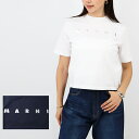 ■MARNI KIDS マルニ キッズ 大人もOK ロゴTシャツ M01317 M00HZ 半袖ロゴ 泊プリントロゴT SS TEE クルーネック トップス 白...