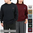 ■FRED PERRY フレッドペリー スウェット M7535 Crew Neck Sweatshirt 長袖 プルオーバー トレーナー クルーネック 丸首 メ...