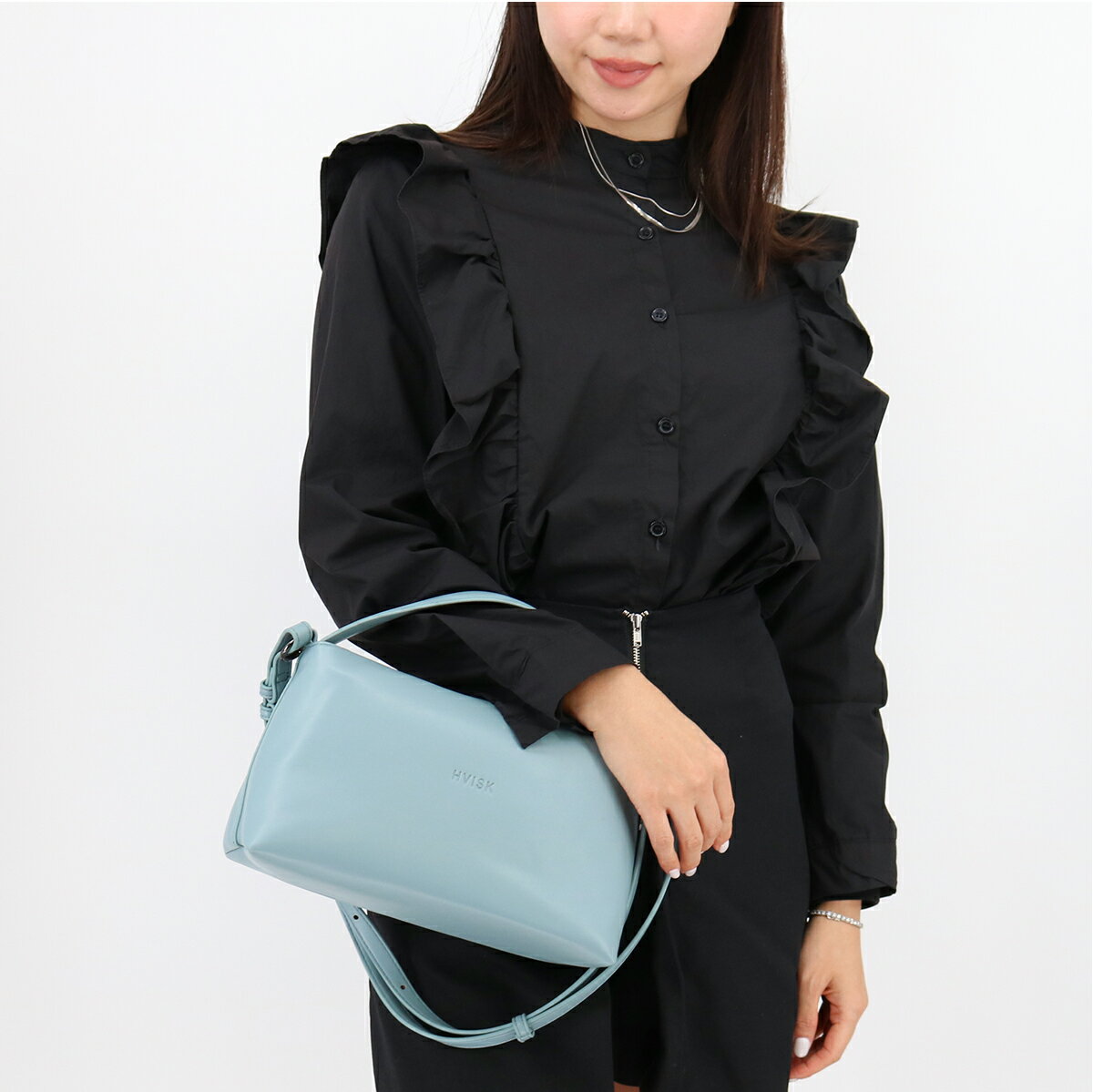 ■HVISK ヴィスク Note 2405-091-010000 ショルダーバッグ ハンドバッグ 2way レディース クロスボディ ..