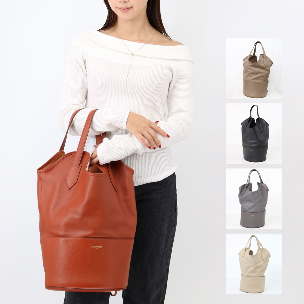 【2回使用】J&M DAVIDSON J&M Davidson ジェイアンドエムデヴィッドソン バケットバッグ