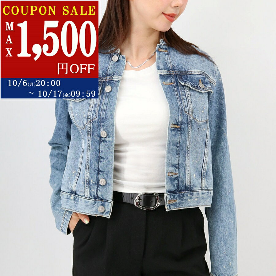 ■MM6 Maison Margiela KIDS エムエムシックス メゾンマルジェラ キッズ 大人もOK デニムジャケット M60726 レディース ガールズ Gジャン 長袖 ノーカラー ブランド【SALE_1017】