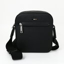 ■HUGO BOSS ヒューゴ ボス メンズ ショルダーバッグ 50536475 Ray NS Zip N ポシェット ロゴ クロスボディ 斜め掛け BAG 鞄 黒