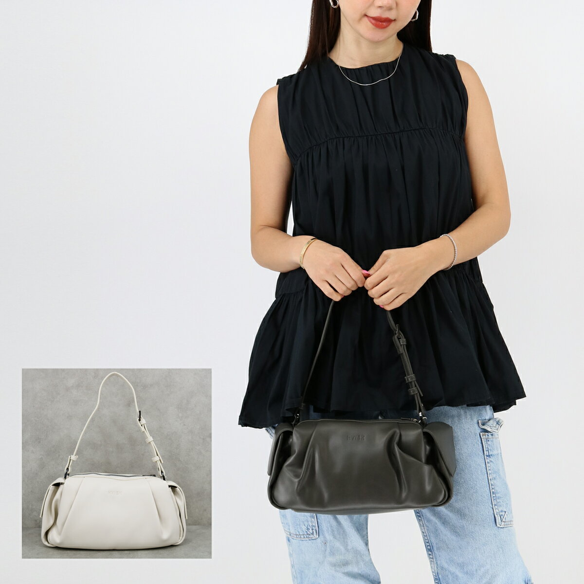 HVISK  Elbie Soft Structure Shadow Grey Butter White Хå ϥ...