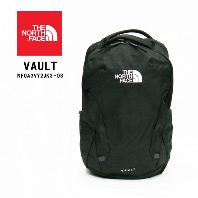 2020FWモデル◆【THE NORTH FACE】ノースフェイス VAULT ヴォルト NF0A3VY2JK3-OS　アウトドア　リュック　バックパック レディース メンズ バッグ 大容量　26.5l ブラック　黒 A4サイズ対応　PC収納 旅行