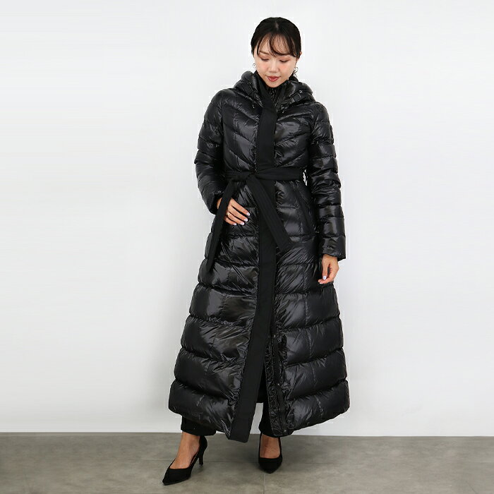 【MACKAGE】マッカージュ CALINA-R カリーナ ロングダウンコート ダウンジャケット フード ロング丈 レデイース ロゴ アウター ウエストベルト