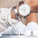 楽天RAYMART-レイマート-KAPTEN&SON キャプテンアンドサン #40mm Heritage レザーベルト 腕時計 レディース/メンズ/ユニセックス 誕生日プレゼント プレゼントに プレゼント 　バーゲン