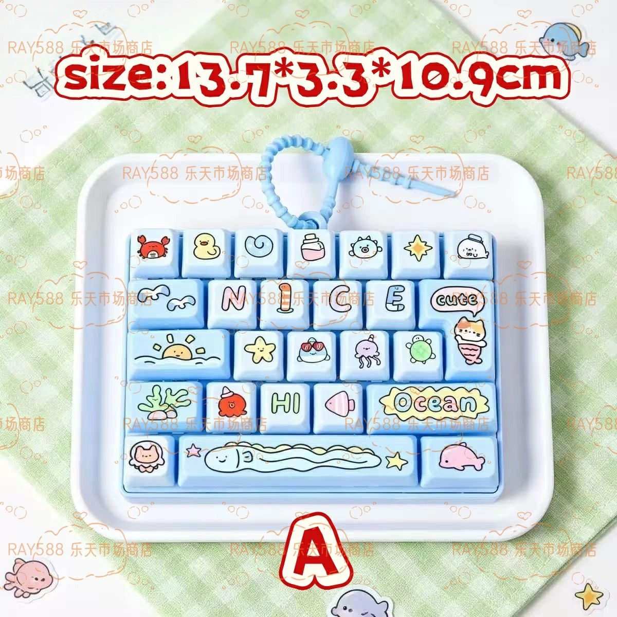 子供向けのおもちゃ、可愛いキキーホルダー 26キースクイーズキーボードチャーム、ランドセルチャーム ストレス解消 グッズ 手遊び 無限 減圧 おもちゃ ボタン 握る 暇つぶし ストレス発散 ストレス解消 グッズ 大人 子供 キーボード キーホルダー ストレス発散 送料無料 ray566-10000135 RAY566 サンプル画像2