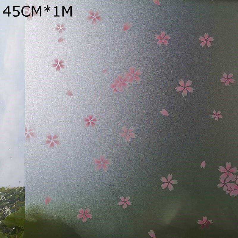 桜 和風 窓用フィルム 目隠しシート めかくしシート ガラスフィルム 目隠しシート スモークフィルム プライバシー保護 透けない 水で貼