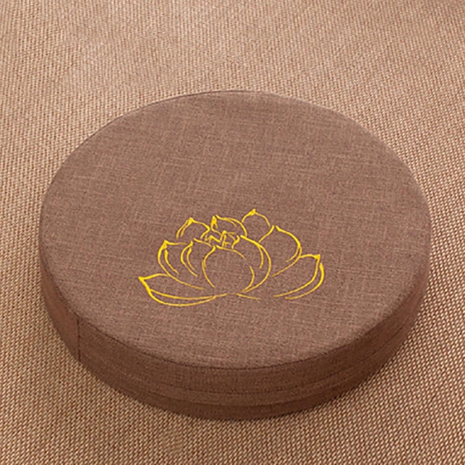 麻風 座布団 座面クッション 円座 夏 オールシーズン 通気 低反発 綿中身 体圧吸収 分散 座り心地いい ..