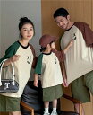 親子 ペアルック tシャツ ペア シンプル 夏服 親子コーデ 赤ちゃん 親子ペアルック ペアtシャツ 半袖 コーデ 夏 家族 お揃い tシャツ