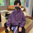 ウインドブレーカー キッズ 男の子 子供服 ジュニア 春秋 上着 アウター ジャンパー カジュアル アウトドア スポーツ ジップアップ フー