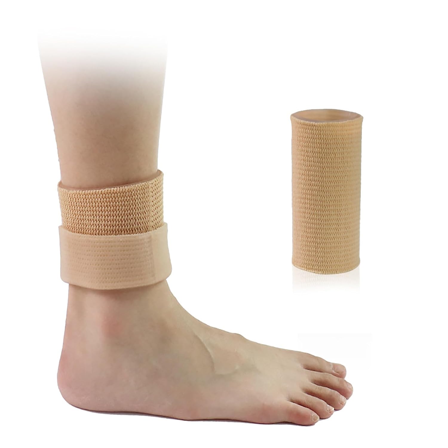 アンクルジェルスリーブ 足首プロテクター 保湿パッド スケート用 2個セット